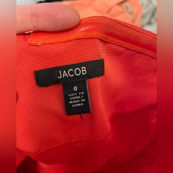 Strapless Dress Bright Orange - Picture 3 of 3